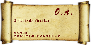 Ortlieb Anita névjegykártya